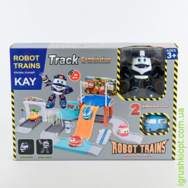 wwПаркинг "Робот Поезд" + трансформер Key (полицейский )