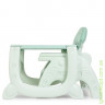 Стульчик для кормления, трансформ-2в1 (столик со стульчиком), рег.спин, рем.без, зеленый