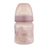 Canpol babies Бутылка антиколиковая с широким отверстием 120 мл Easystart GOLD - розовая, 35/239_pin