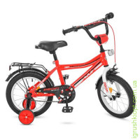 Велосипед детский PROF1 16д. Y16105 Top Grade, красный, звонок, доп. колеса
