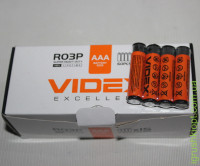 Батарейка R03 VIDEX минипальчиковая, AAА