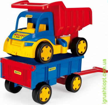 Вантажівка "Гігант" + іграшка візок, Wader