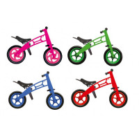 Велобег с колесам 12" EVA Цвет - синий/зеленый/красный/розовый. В коробке, 11-016, KW