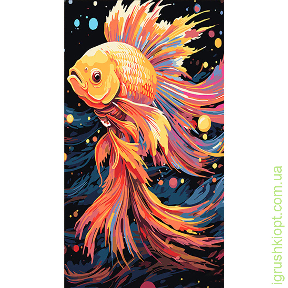 Картина за номерами Strateg Золота рибка розміром 50х25 см (WW167)