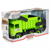 Авто "Middle truck" самосвал (зеленый) в коробке, 39482