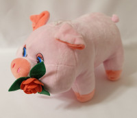 Свинка с розой мал. 0145 (28 см) Л.