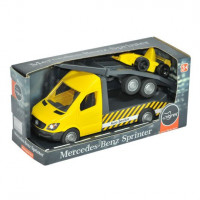 Автомобиль "Mercedes-Benz Sprinter" эвакуатор с лафетом (желтый), Tigres, 39741