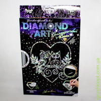 Набор для творчества «DIAMOND ART» Бриллиантовый блеск "Совы на ветке", DankO toys