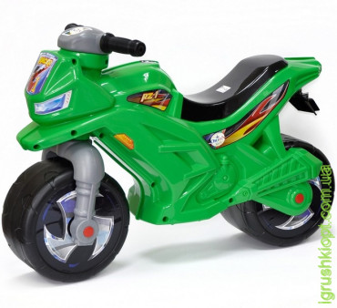 Мотоцикл 2-х колесный ОRioN зеленый, муз
