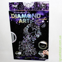 Набор для творчества «DIAMOND ART» Бриллиантовый блеск "Райская птица", DankO toys
