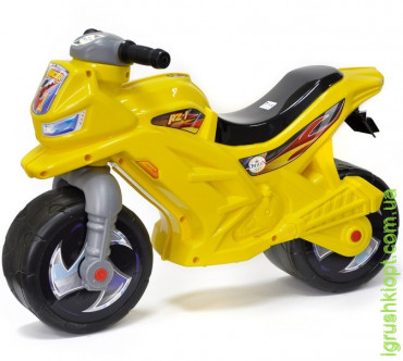 Мотоцикл 2-х колесный ОRioN желтый, муз