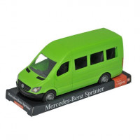 Автомобиль "Mercedes-Benz Sprinter" пассажирский (зеленый) на планшетке, Tigres, 39714