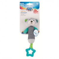 Canpol babies игрушка плюшевая с пищалкой и зубогрызкой BEARS 0+ серая, 68/055_grey