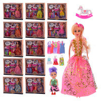 Кукла DX521C (2028038) 10 видов, с платьями, в коробке – 38*5.5*32 см, размер игрушки – 29 см