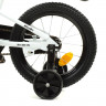 Велосипед детский PROF1 14д. Y14251-1, Urban, SKD75, белый (мат), фонарик, звонок, зеркало, дополнительные колеса