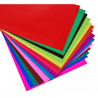 44774/00003 Набор цветной бумаги, двухсторонней А4, скоба, 20 цветов