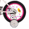 Велосипед дитячий PROF1 14д. Y1494, Star, біло-малиновий, дзвінок, доп. колеса