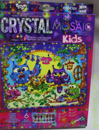 Набор Мозаика из кристаллов "CRYSTAL MOSAIC Kids" Совушки, DT