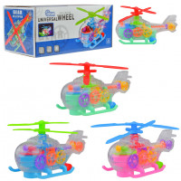Вертолет арт. FX2890, батарейки, 3 цвета, свет, звук, коробка 25, 5*11, 5*11 см