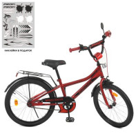Велосипед детский PROF1 20д. Y20311, Speed racer, SKD45, фонарь, звонок, зеркало, подножка, красный