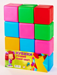 Кубики Большие "12 шт", M.Toys, 14067