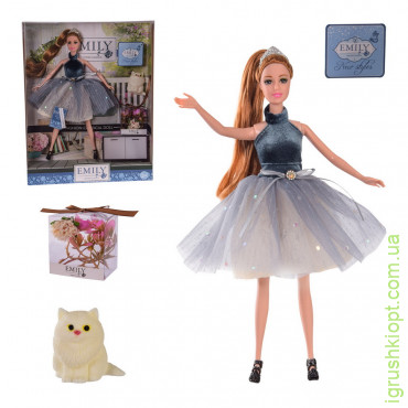 Кукла Emily арт. QJ102 с аксессуарами, р-р куклы – 29 см, коробка