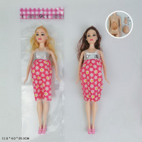 Кукла типа Барби арт. 11140, 2 вида, беременная, ребенок внутри и отдельно, пакет 12*4*35 см
