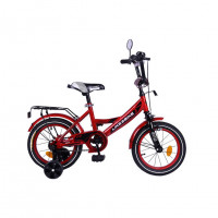 Велосипед детский 2-х колес.14'' 211415, Like2bike Sky, бордовый, рама сталь, со звонком, руч.тормоз, сборка 75%