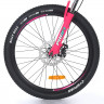 Велосипед 24 д. G24OPTIMAL A24.2 алюм. рама 13", SHIMANO 21SP, алюм. DB, FW TZ500, черн(мат)-розовый