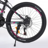 Велосипед 24 д. G24OPTIMAL A24.2 алюм. рама 13", SHIMANO 21SP, алюм. DB, FW TZ500, черн(мат)-розовый