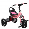 Велосипед M 3650-M-1, три кол. EVA, що світяться колеса, 3 мелодії, задня підніжка, накладка на сидіння, 2 кольори (ніжно-рожевий, блакитний)