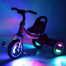 Велосипед M 3650-M-2, три кол. EVA, світло / муз, зад. подножка, накладка на сид, 2 цвета (малина, салатовый)