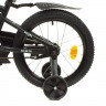 Велосипед детский PROF1 16д. Y16252, Urban, SKD45, черный (матовый), звонок, фонарь, дополнительные колеса