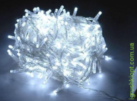 Гирлянда LED, белая на 200 лампочек, LED-200 в коробке, 8 режимов, цветное свечение(4 цвета)