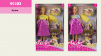 Кукла типа Барби арт. 99203, 2 вида, Anlily беременная, пупс, люлька, коробка 19,5*6*32,5 см