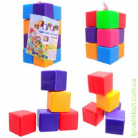 Кубики цветные в сетке, 16 элемента BAMSIC