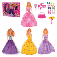 Кукла типа Барби арт. 825-57 (2070096) обувь, сумочка, аксессуары, коробка 38*5,5*32,5 см