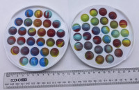 Игрушка Антистресс Пупырка, Pop It fidget "Круг" разноцветные шары на пластиковой основе