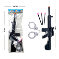 Игровой набор арт. M416-2, винтовка+наручники+3 шара на присоске, пакет 49*18 см