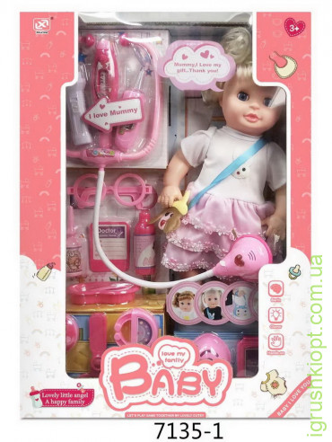 www Кукла с набором доктора, в коробке, MM 0011681\7135-1