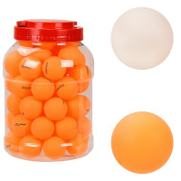 Теннисные мячики TT2131, ABS, 40 мм, в банке 60 штук, 2 цвета - по одному цвету в банке