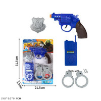 Набор полицейских арт. 99P-36A, пистолет, наручники, значок, планшетка 21,5*3*31,5 см