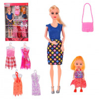 Кукла ст. ZR-683B, куколка, платье, короб.20*5, 5*32, 5 см