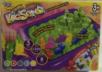 Кинетический песок "KidSand" с песочницей 1200 г DankO toys