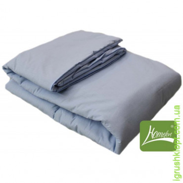 Комплект шерсть одеяло + подушка 110 х 140 (цв.голубой)