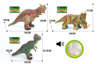Животные Q9899-509A, динозавр, 3 вида, звук, в пакете 34 см