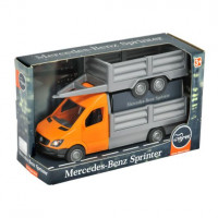 Автомобиль "Mercedes-Benz Sprinter" бортовой с прицепом (оранжевый), Tigres, 39667