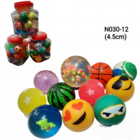 Игрушка "Мячик микс" в коробочке 4,5 см, 24 штуки, N030-12