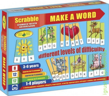 Гра Scrabble. Make a word (Эрудит англ. в коробке) 4820121187277