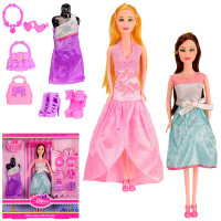 Кукла 7203-B, 2 вида, с аксессуарами, с нарядами, в коробке, р-р игрушки – 29 см